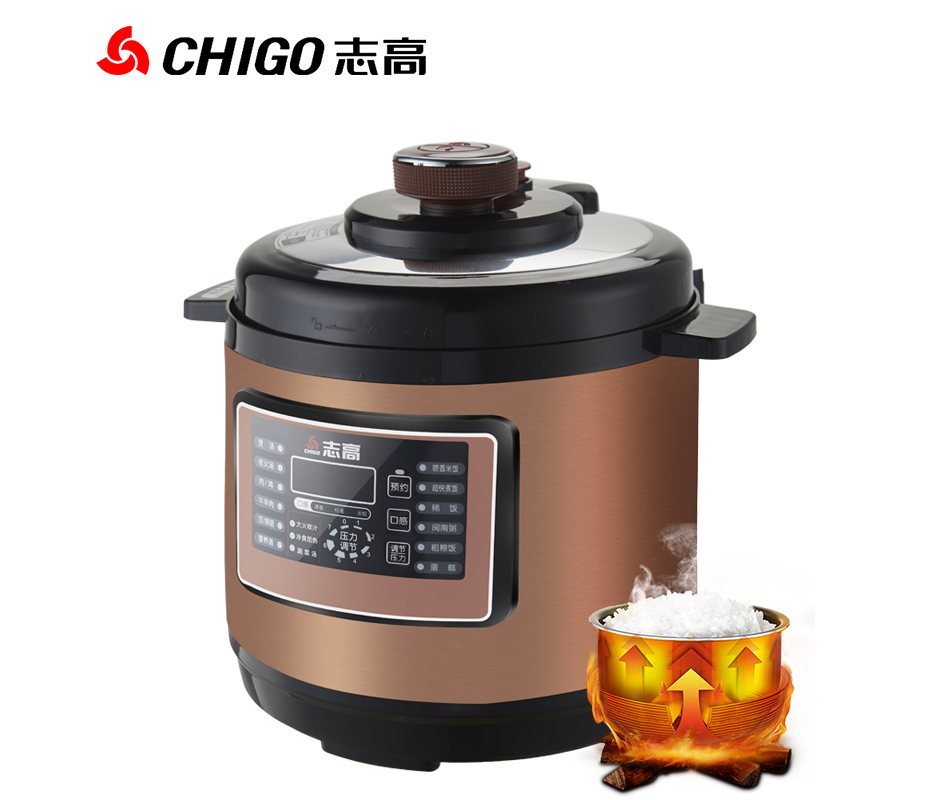 Chigo/w88win优德 ZG-612D 6L双胆高压w88win优德陶晶内胆电压力锅
